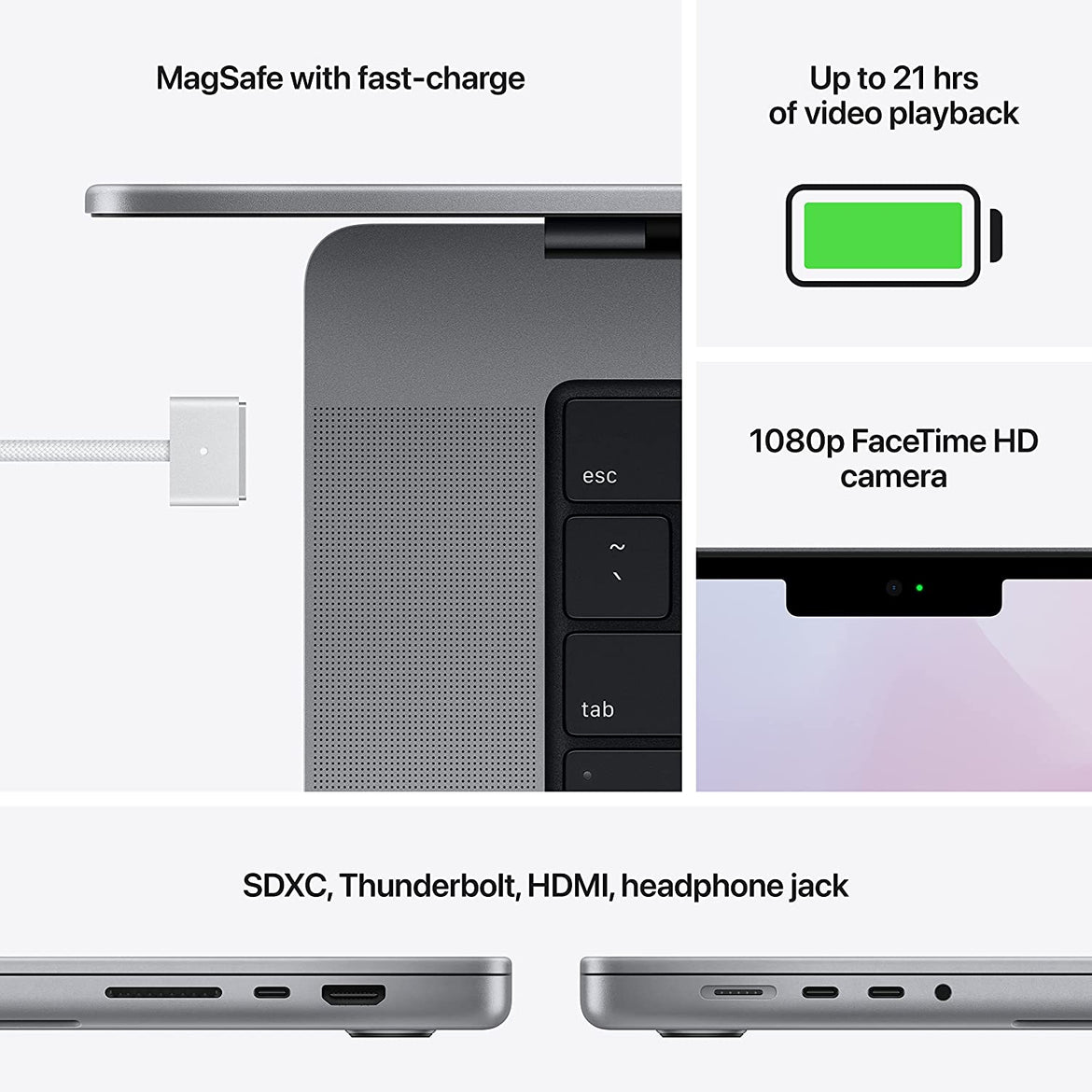 MacBook Pro 16-inch Laptop - M1 Max - 32GB RAM - 1TB SSD - Space Gray (2021)
