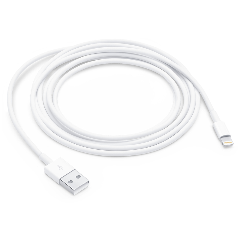 Apple Lightning to USB Charger Sync Cable for iPhone & iPad 2 Meters (6ft) - A1510 (MD819ZM/A)-The Refurbished Apple Store