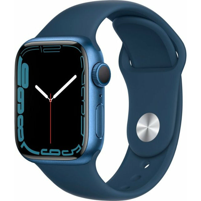 Apple Watch Series 7 (GPS) 41mm Blue Aluminum Case with Abyss Blue Sport Band